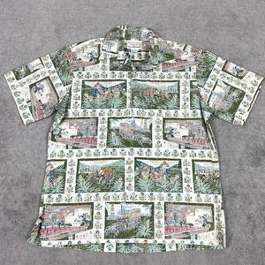 RARE Vintage Reyn Spooner Dietrich Varez Mens Large Reverse Pineapple Plantation